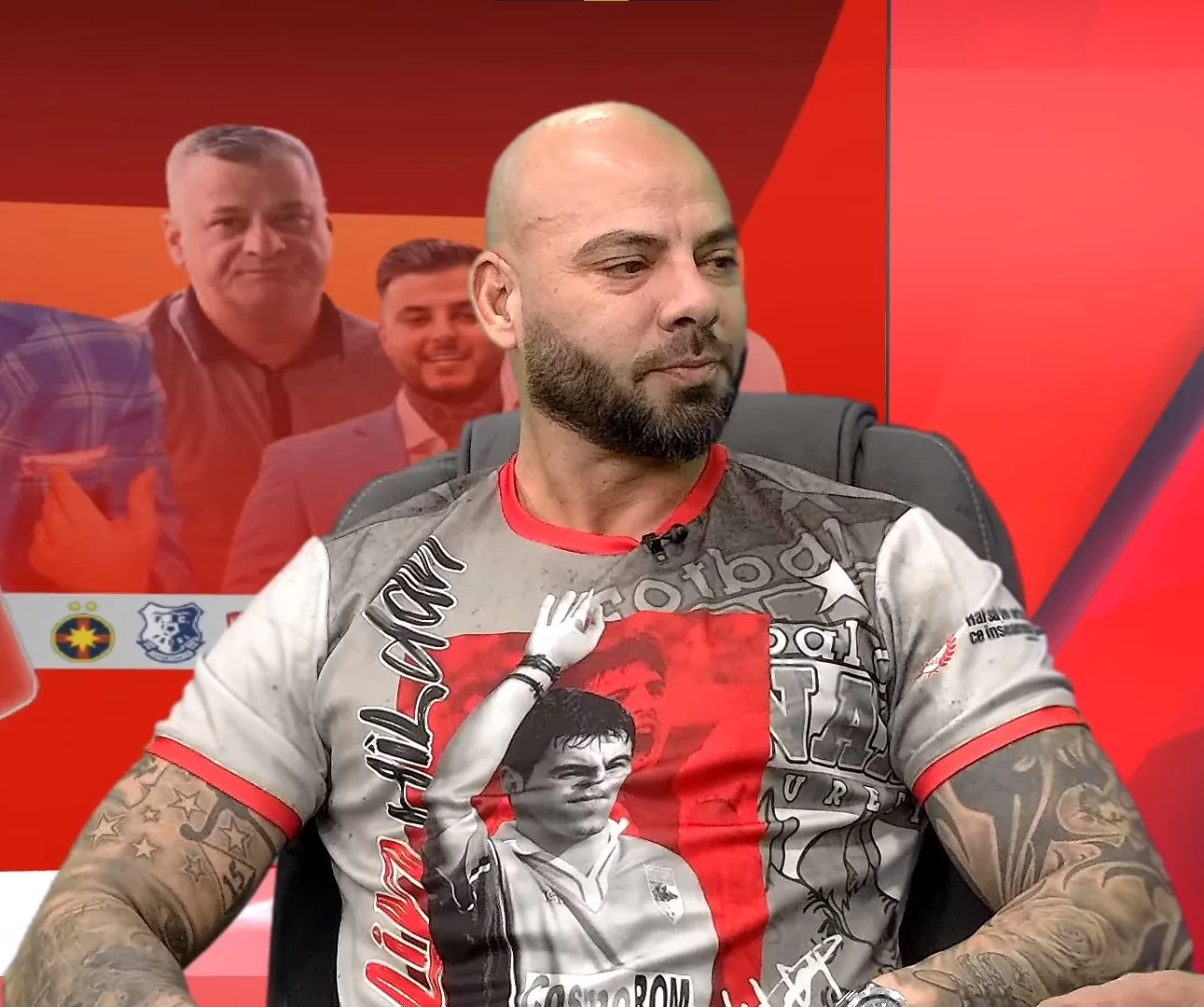 Tricoul cu care Giani Kiriță a făcut senzație în platoul Fanatik SuperLiga. „E Bitolia Sport” Toate detaliile deschiderii de pe 9 martie