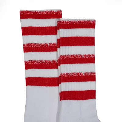 Sosete DINAMO Alb cu Rosu