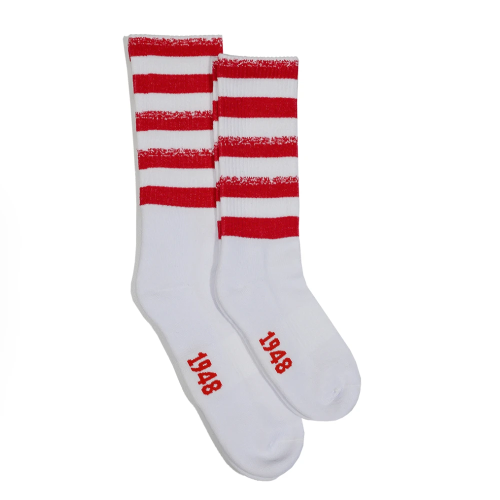 Sosete DINAMO Alb cu Rosu