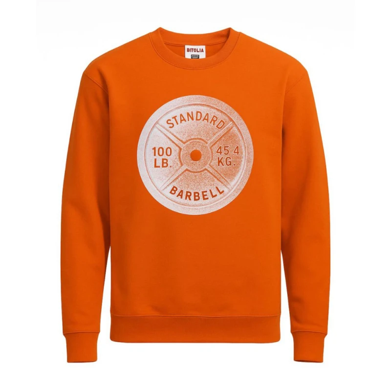 Bluza FITNESS ORANGE WHITE