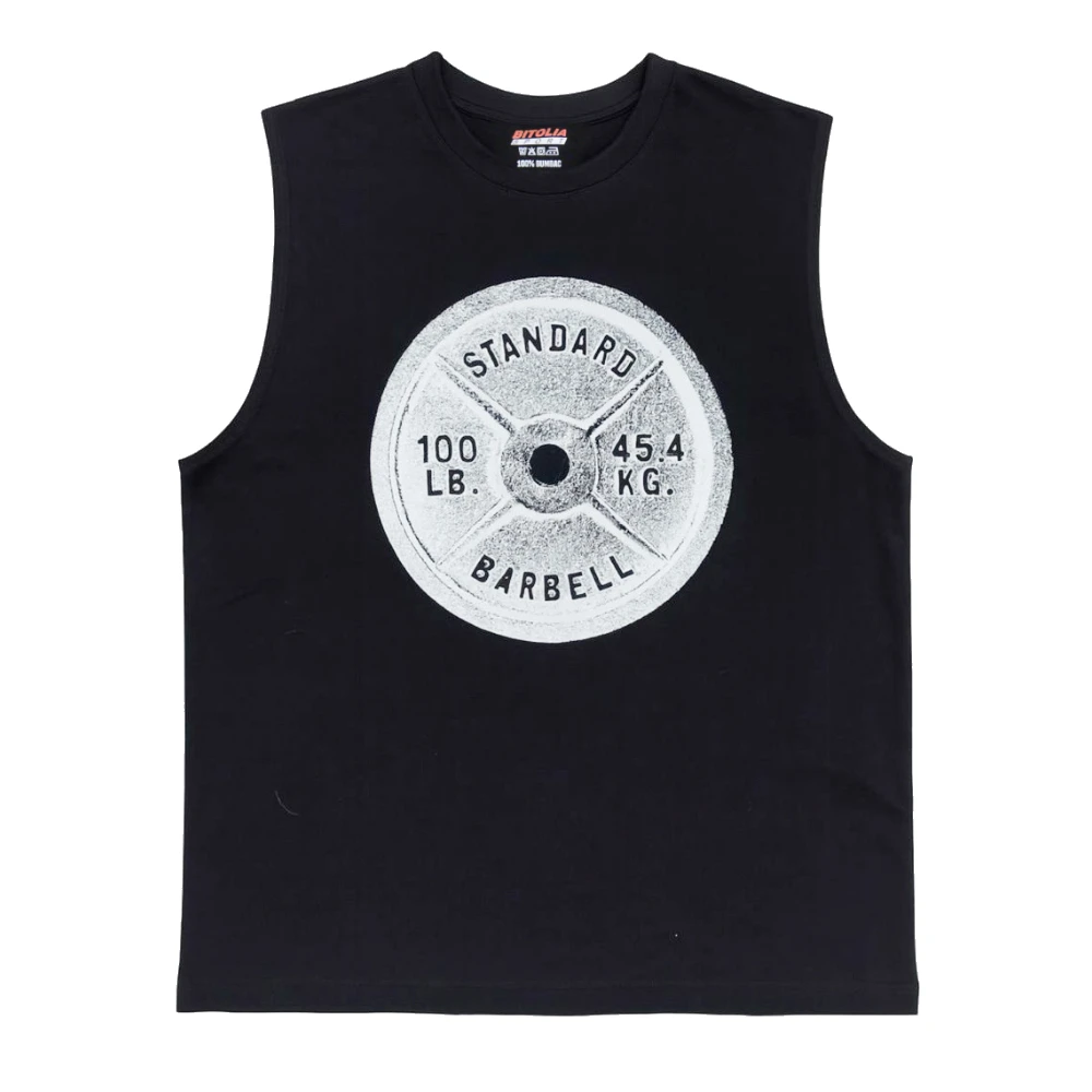 Maieu FITNESS NEGRU ALB BARBELL