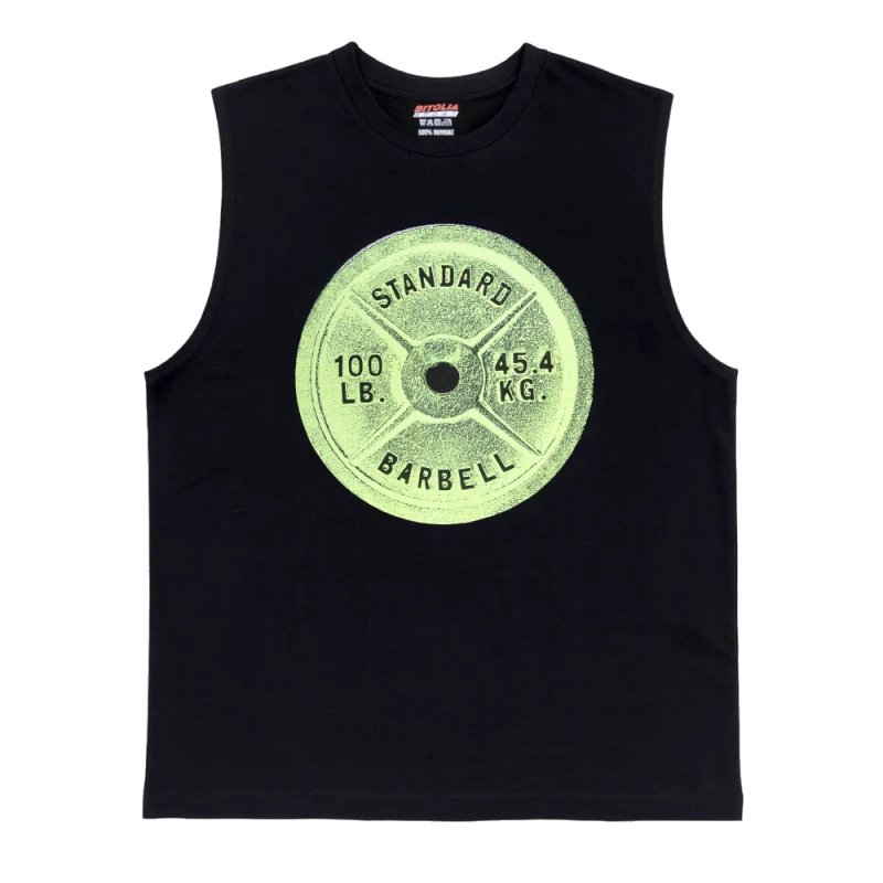 FITNESS NEGRU GALBEN BARBELL