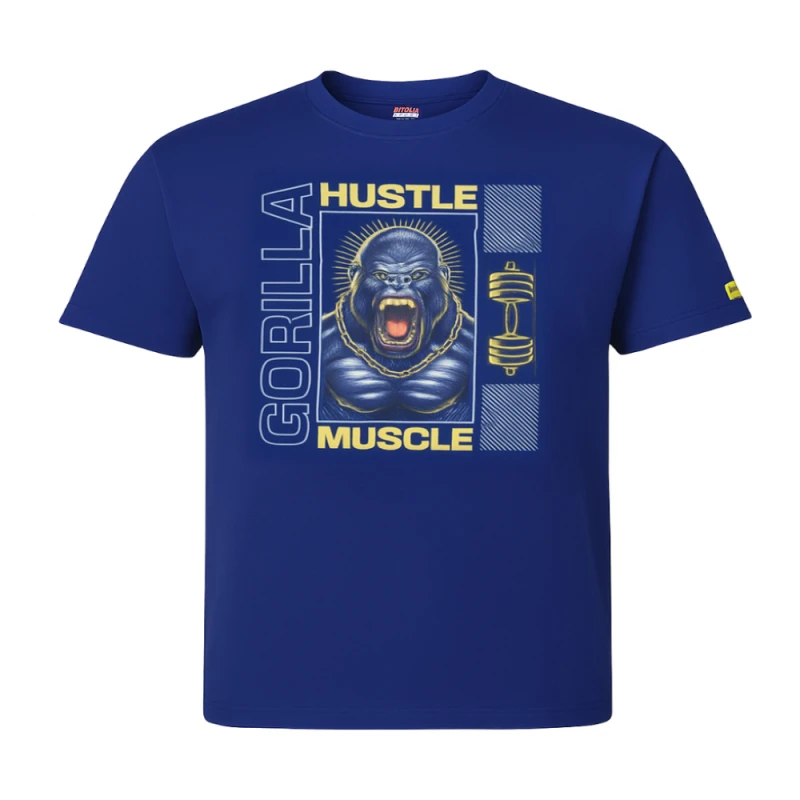 Tricou ALBASTRU HUSTLE