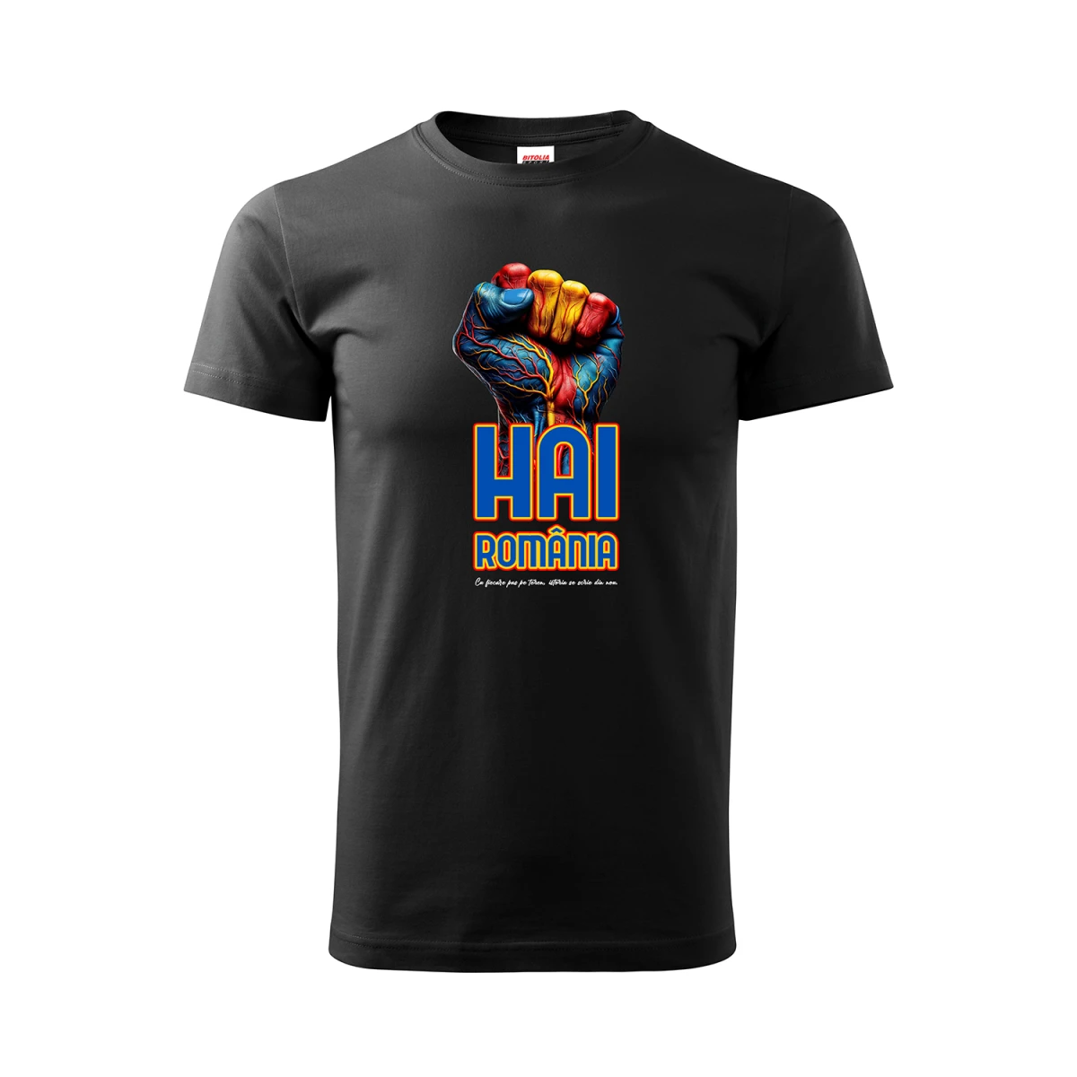 Tricou ROMÂNIA Pumn Negru