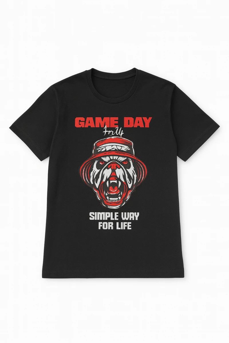 Tricou NEGRU GAME DAY