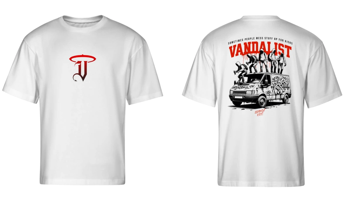 Tricou VANDALIST ALB